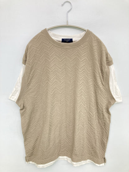 BACK NUMBER/バックナンバー/Tシャツ/カットソー/トップス/ベージュ/M