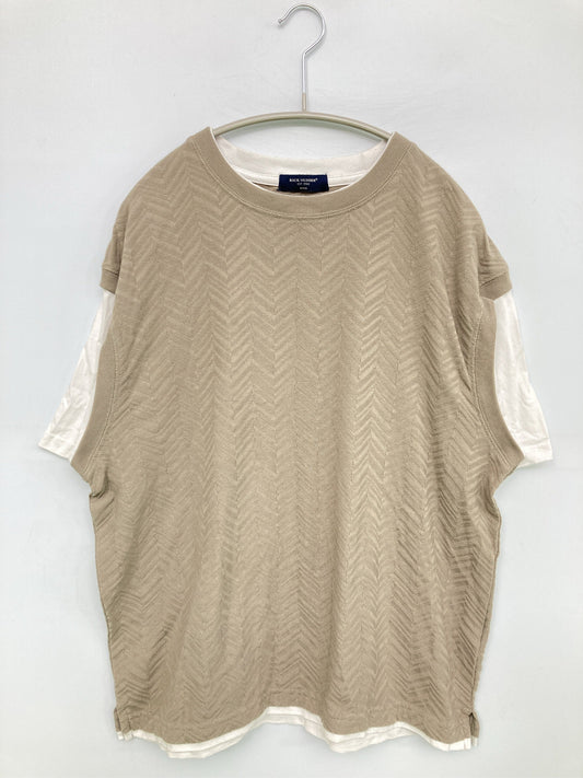 BACK NUMBER/バックナンバー/Tシャツ/カットソー/トップス/ベージュ/M