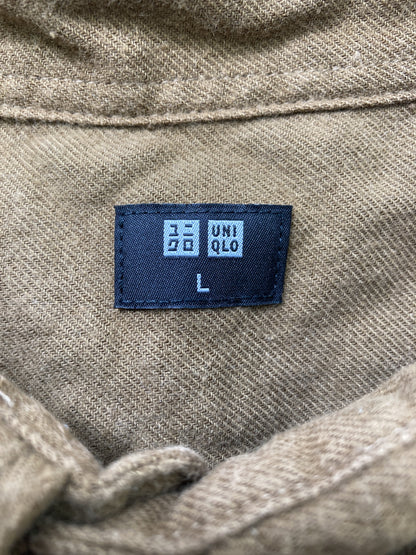 UNIQLO/ユニクロ/シャツ/ブラウス/トップス/ブラウン/L