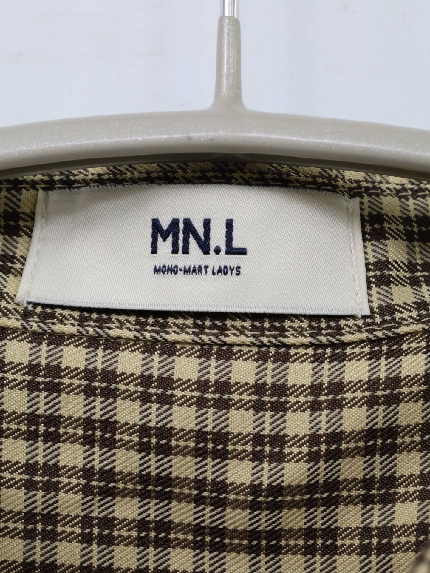 MN.L/エムエヌエル/シャツワンピース/ワンピース/ドレス/ベージュ/F