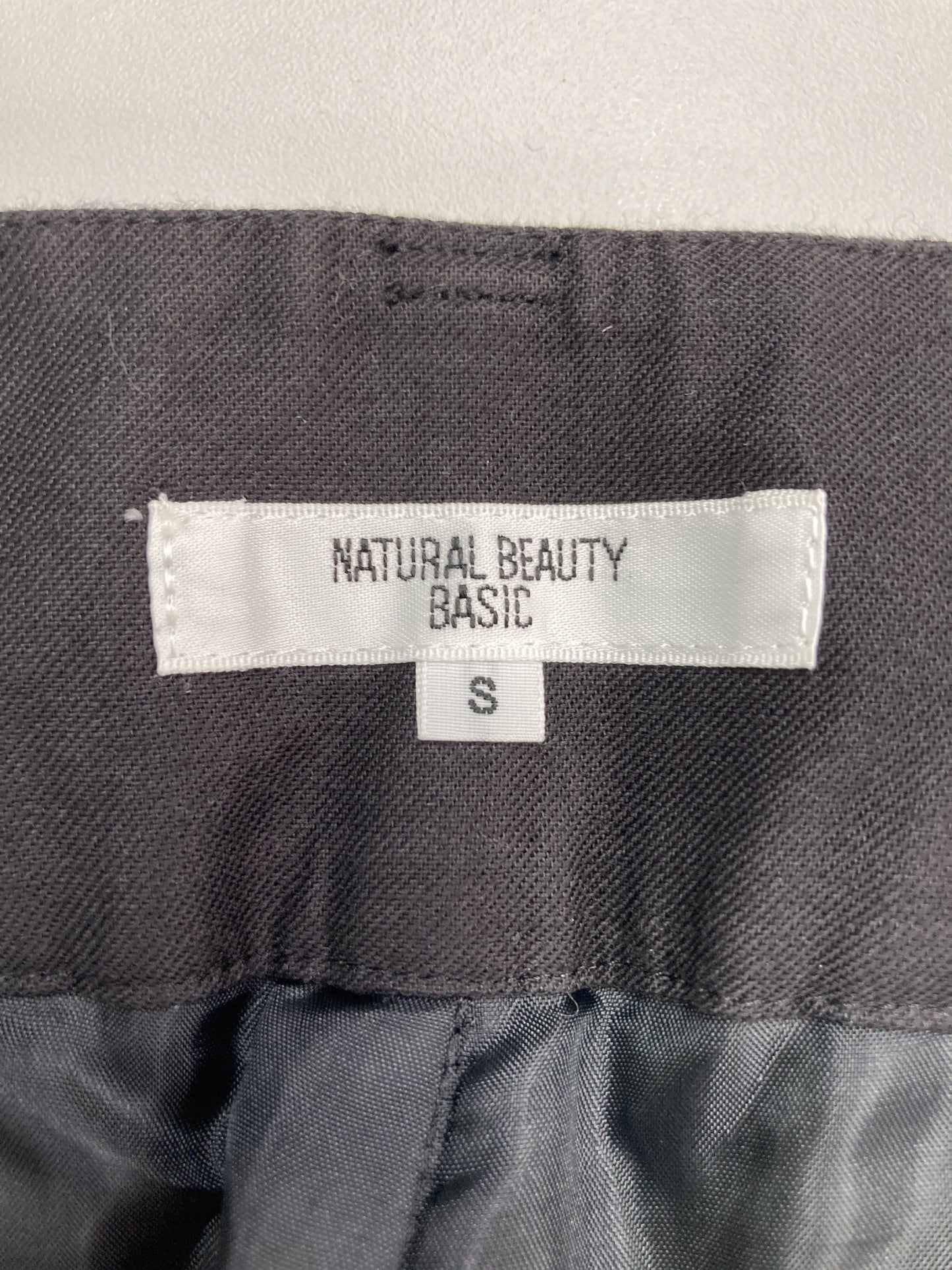 NATURAL BEAUTY BASIC/ナチュラルビューティーベーシック/スラックス/パンツ/ブラック/S