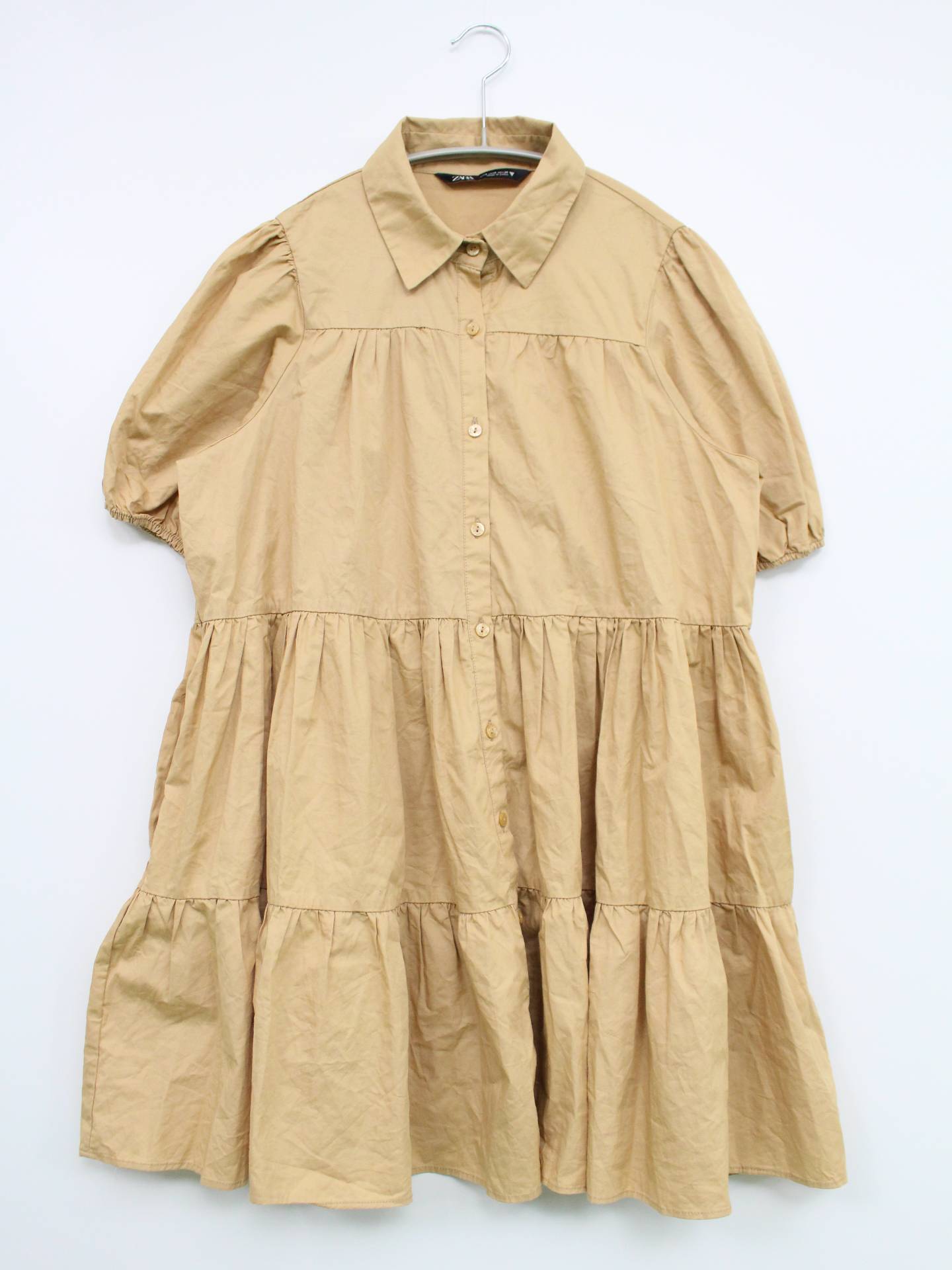 ZARA/ザラ/ワンピース/ワンピース/ドレス/ベージュ/S