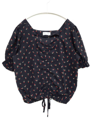 Y.L/シャツ/ブラウス/トップス/ブラック/表記無し