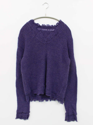 Magic Yous/ニット/セーター/トップス/パープル/L