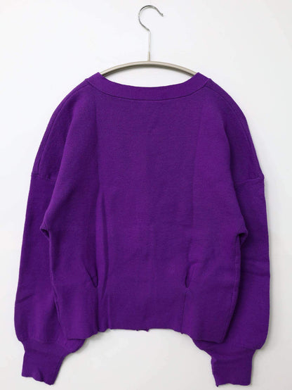 DIRZ/カーディガン/ボレロ/トップス/パープル/M