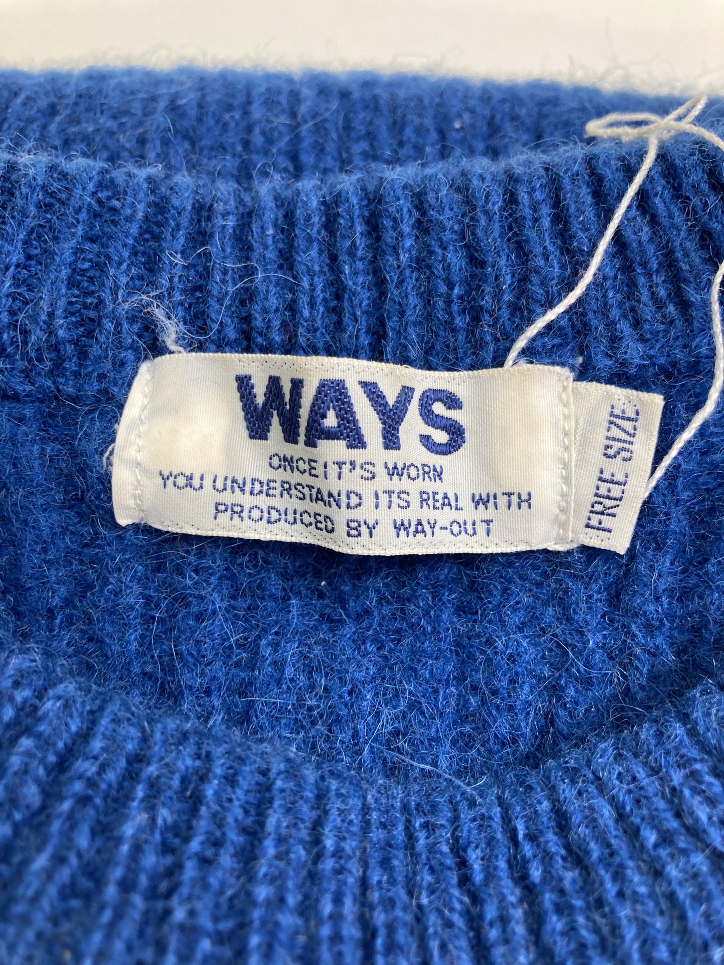 WAYS/ニット/セーター/トップス/ブルー/FREE