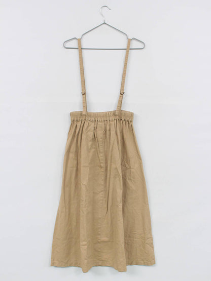 ジャンパースカート/ワンピース/ドレス/ベージュ/M