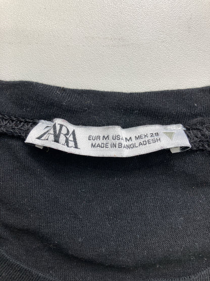 ZARA/ザラ/Tシャツ/カットソー/トップス/ブラック/M
