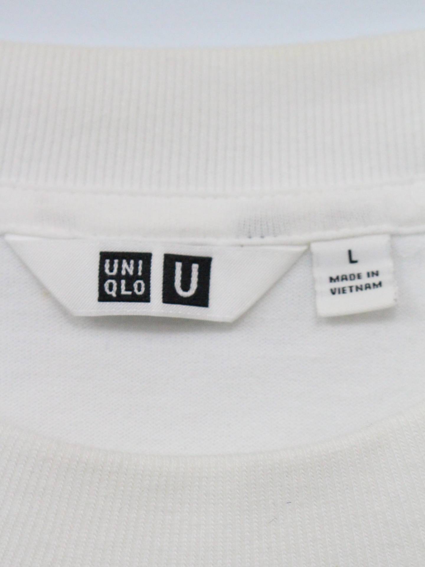 UNIQLO/ユニクロ/Tシャツ/カットソー/トップス/ホワイト/L
