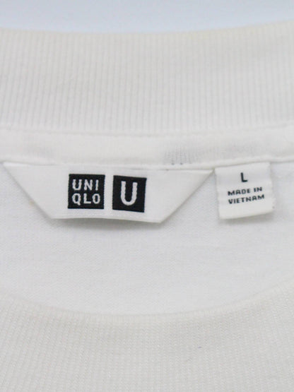 UNIQLO/ユニクロ/Tシャツ/カットソー/トップス/ホワイト/L