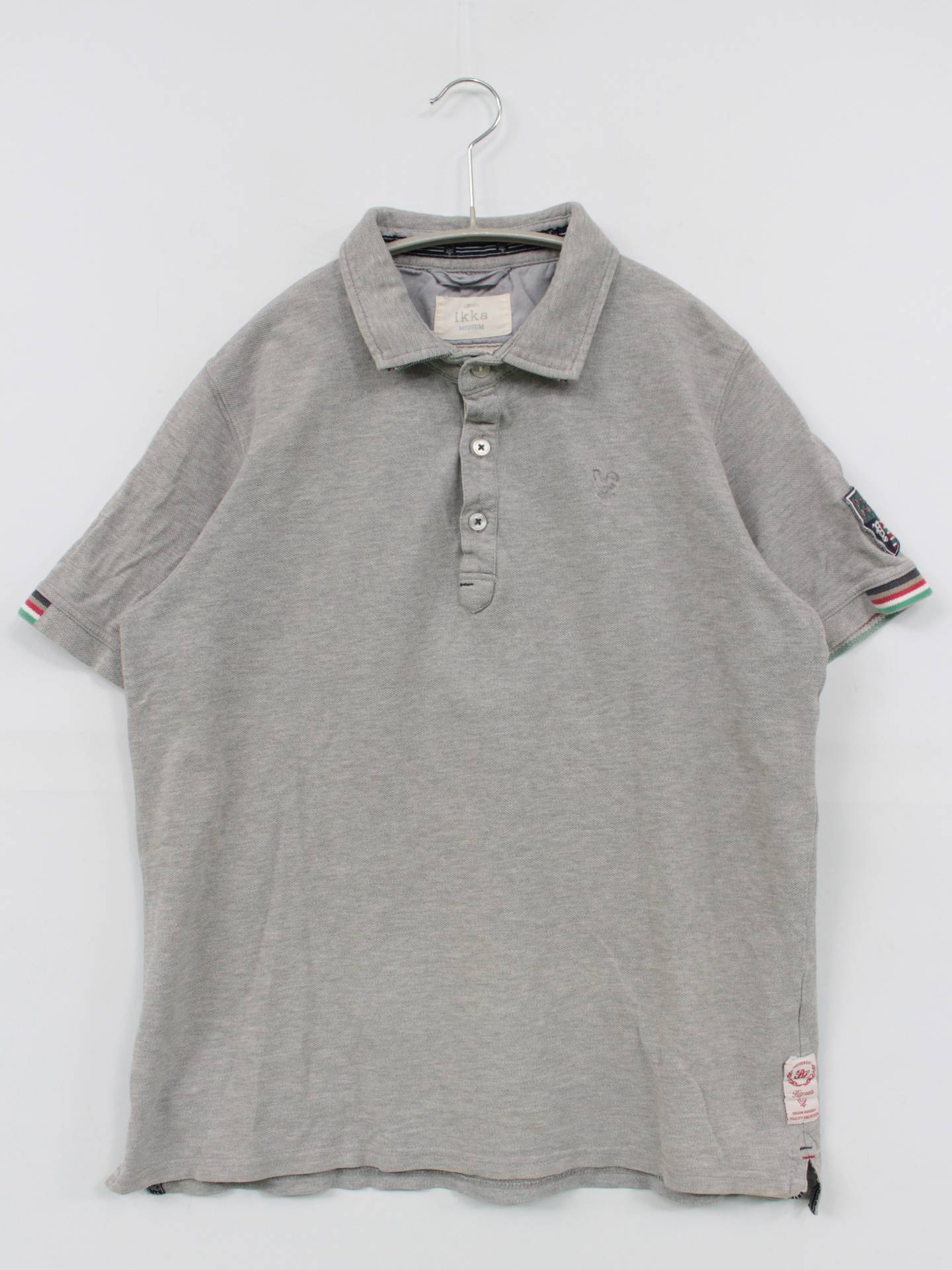 ikka/イッカ/ポロシャツ/トップス/グレー/M