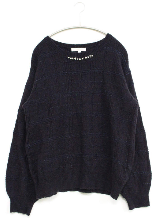 grove/ニット/セーター/トップス/ネイビー/L