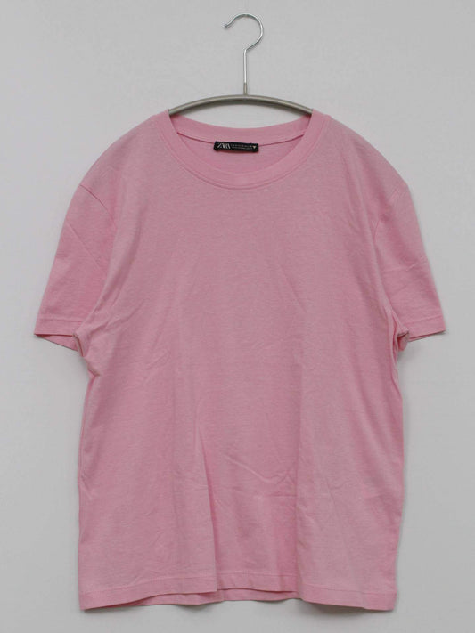 ZARA/ザラ/Tシャツ/カットソー/トップス/ピンク/S