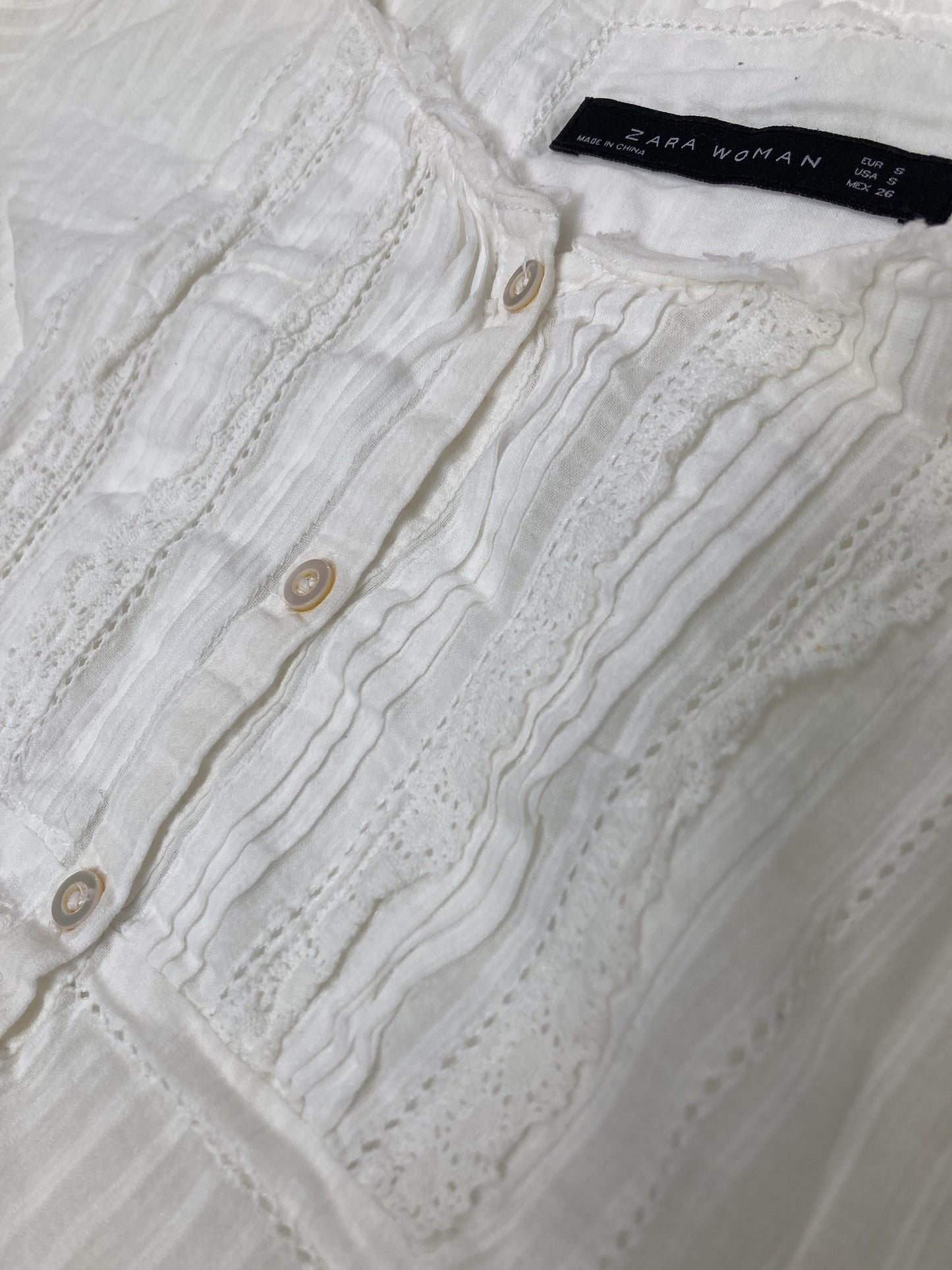 ZARA WOMAN/Tシャツ/カットソー/トップス/ホワイト/S