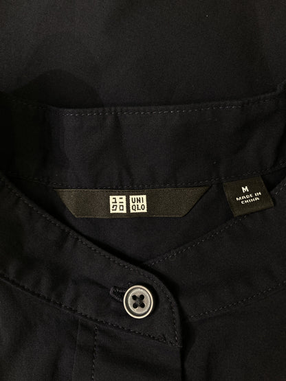 UNIQLO/ユニクロ/シャツワンピース/ワンピース/ドレス/ネイビー/M
