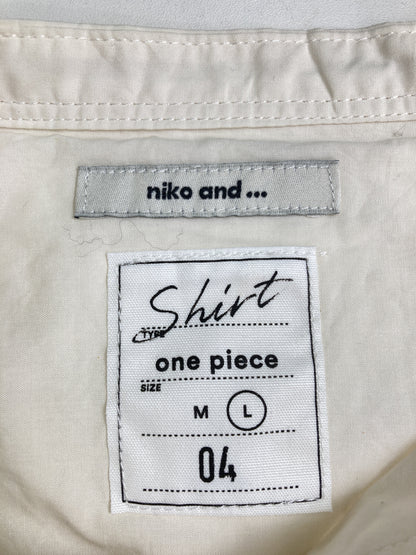 niko and .../ニコアンド/シャツワンピース/ワンピース/ドレス/アイボリー/L
