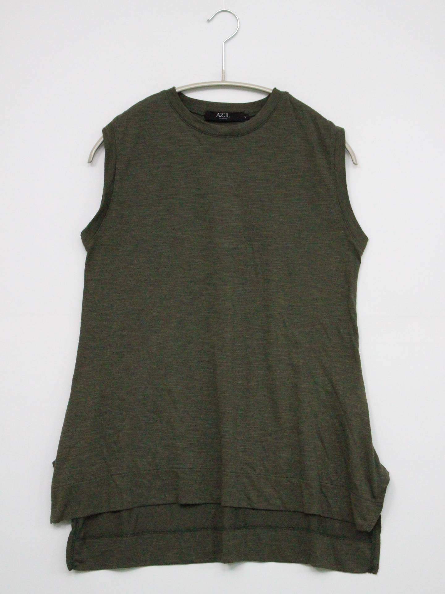 AZUL by MOUSSY/アズールバイマウジー/ノースリーブ/トップス/カーキ/S