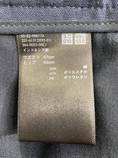 UNIQLO/ユニクロ/スラックス/パンツ/ブラック/ウェスト67　ヒップ94