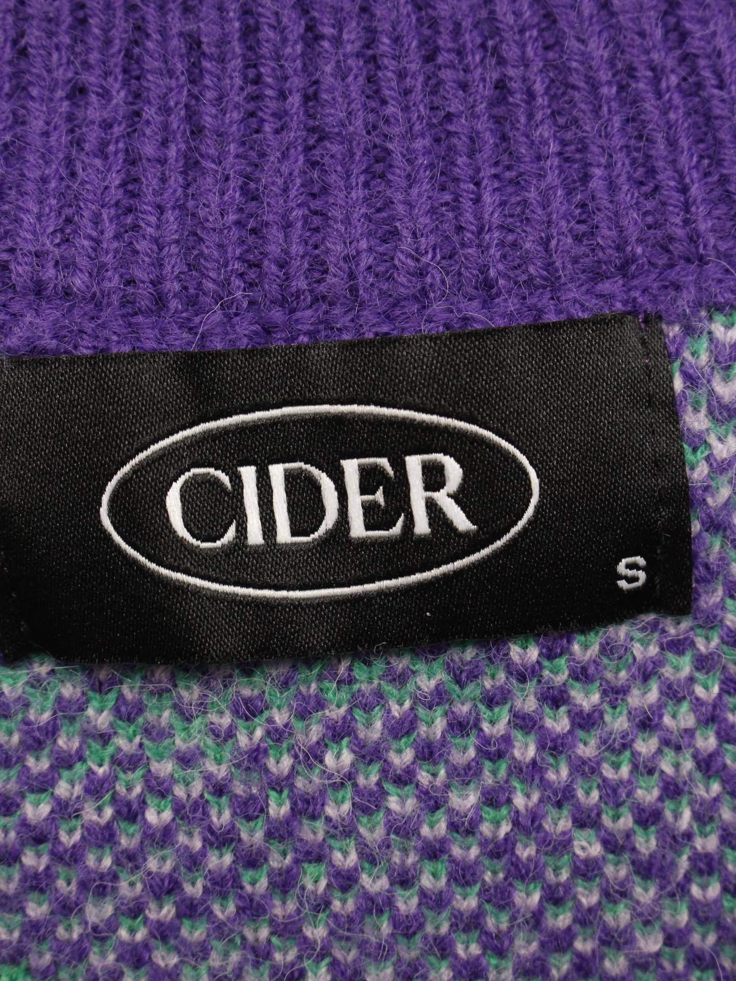 CIDER/ニット/セーター/トップス/パープル/S