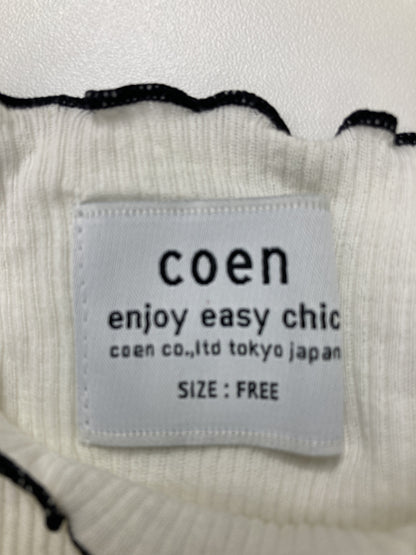 coen/コーエン/Tシャツ/カットソー/トップス/ホワイト/FREE
