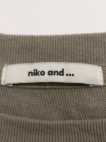 niko and .../ニコアンド/Tシャツ/カットソー/トップス/ブラウン/F