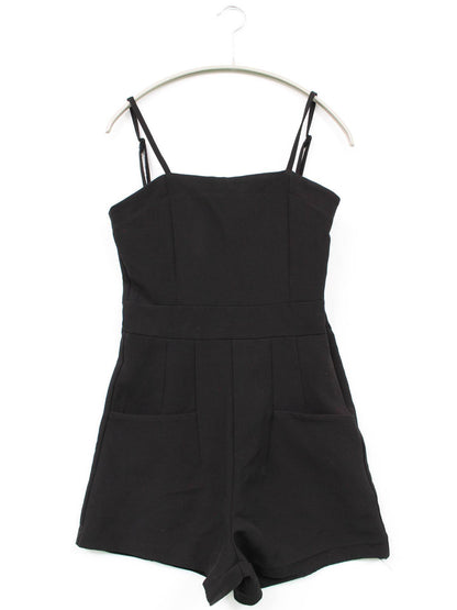 RiLi/つなぎ/オールインワン/オールインワン・サロペット/ブラック/FREE