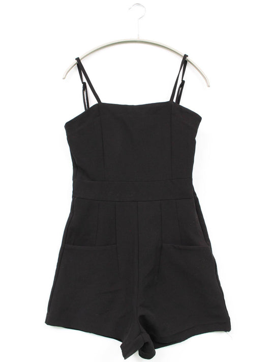 RiLi/つなぎ/オールインワン/オールインワン・サロペット/ブラック/FREE