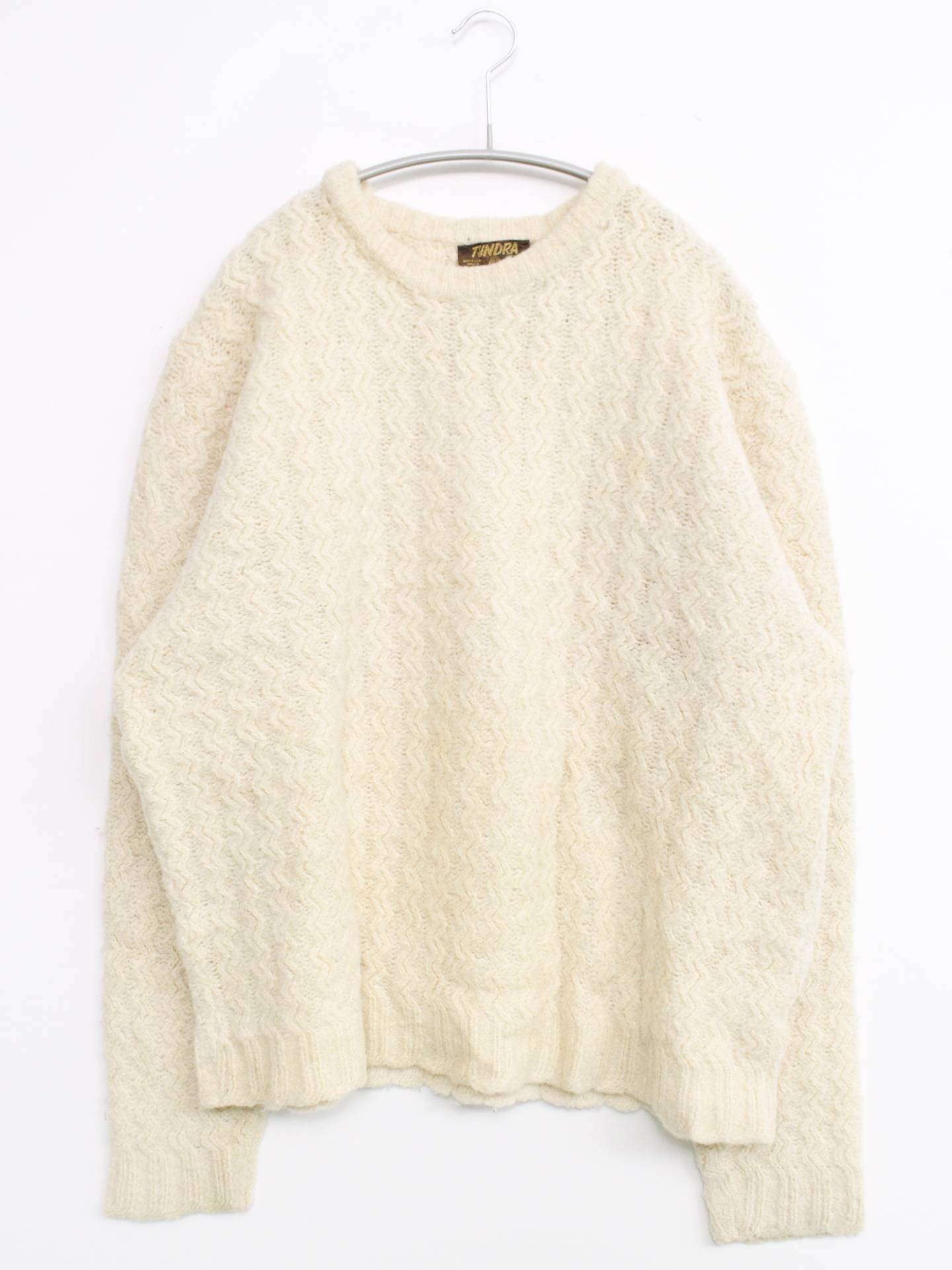 TINDRA/ニット/セーター/トップス/ホワイト/XL