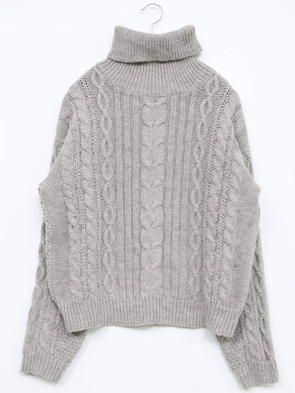 ニット/セーター/トップス/グレー/F