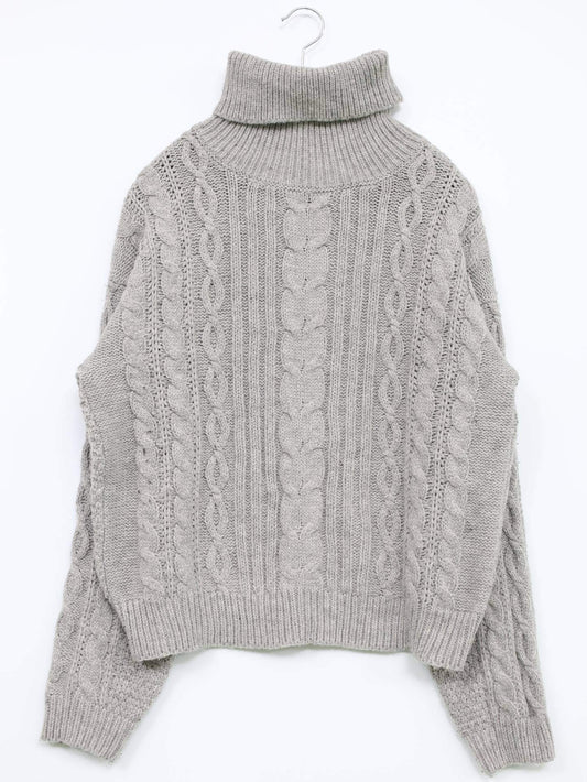 ニット/セーター/トップス/グレー/F