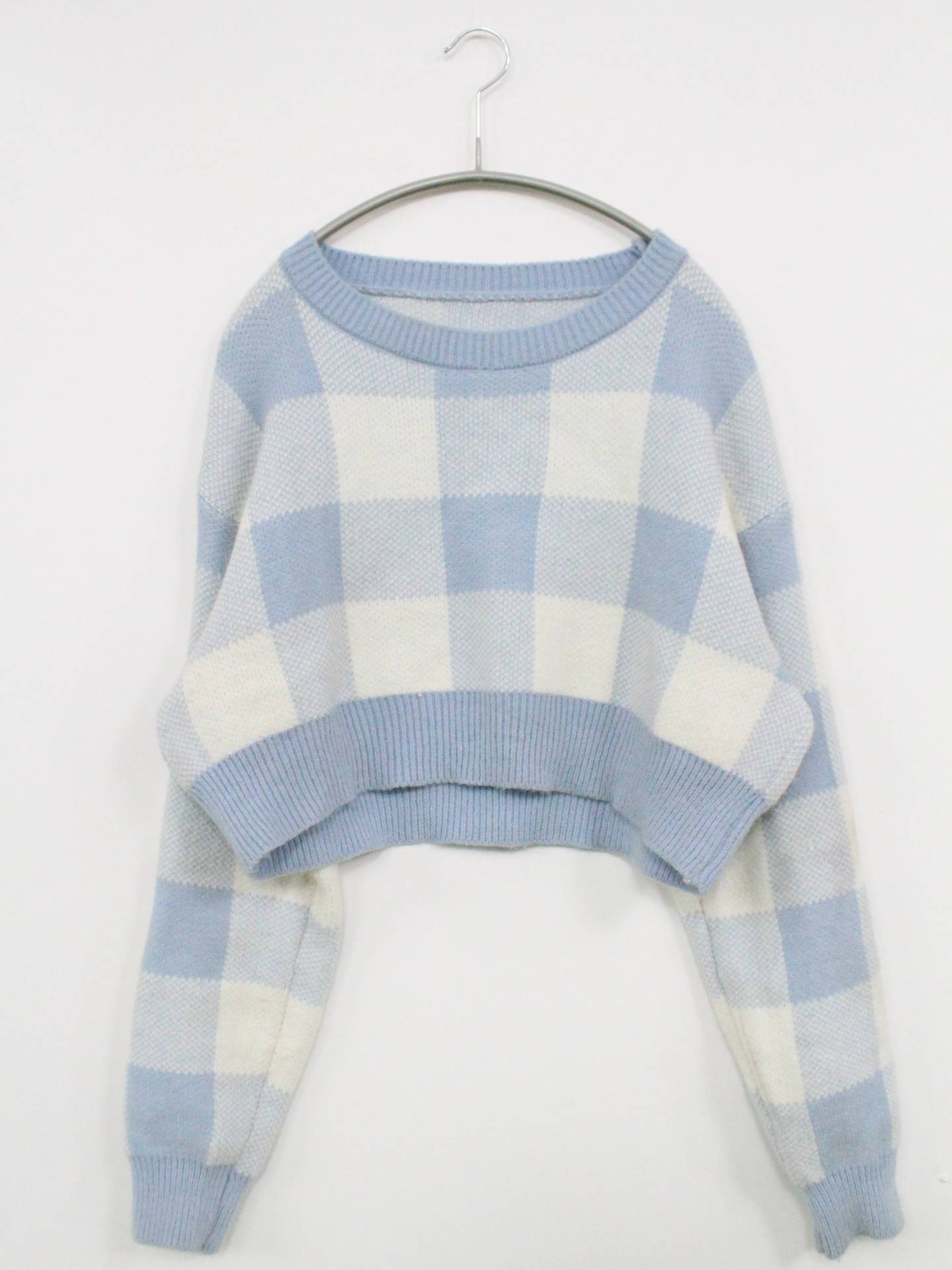 ニット/セーター/トップス/スカイブルー