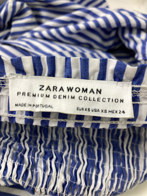 ZARA/ザラ/シャツ/ブラウス/トップス/ブルー/XS