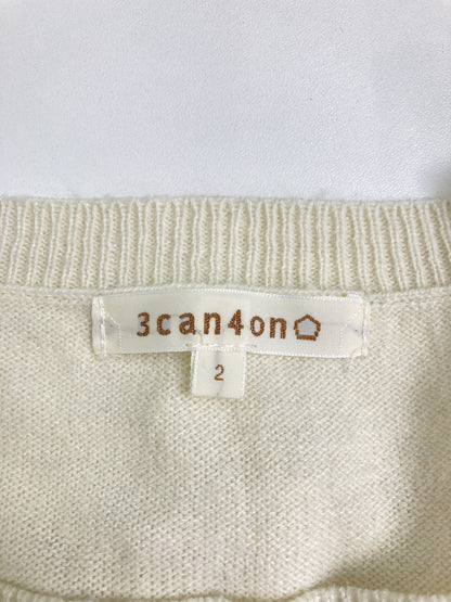 3can4on/ニット/セーター/トップス/ホワイト/2