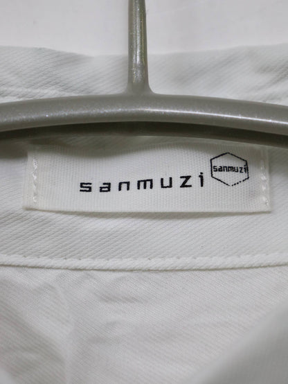 sanmuzi/シャツ/ブラウス/トップス/ホワイト