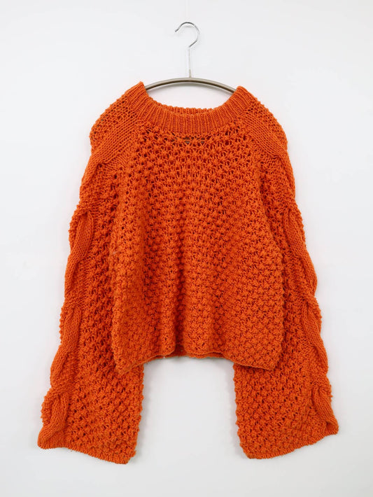 Audrey and John Wad/ニット/セーター/トップス/オレンジ/F