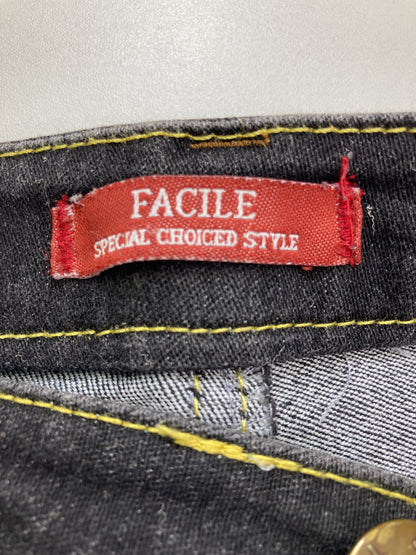 FACILE/デニムパンツ/パンツ/ブラック/67-93