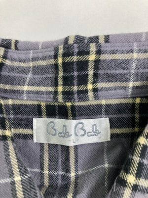 シャツワンピース/ワンピース/ドレス/グレー/L