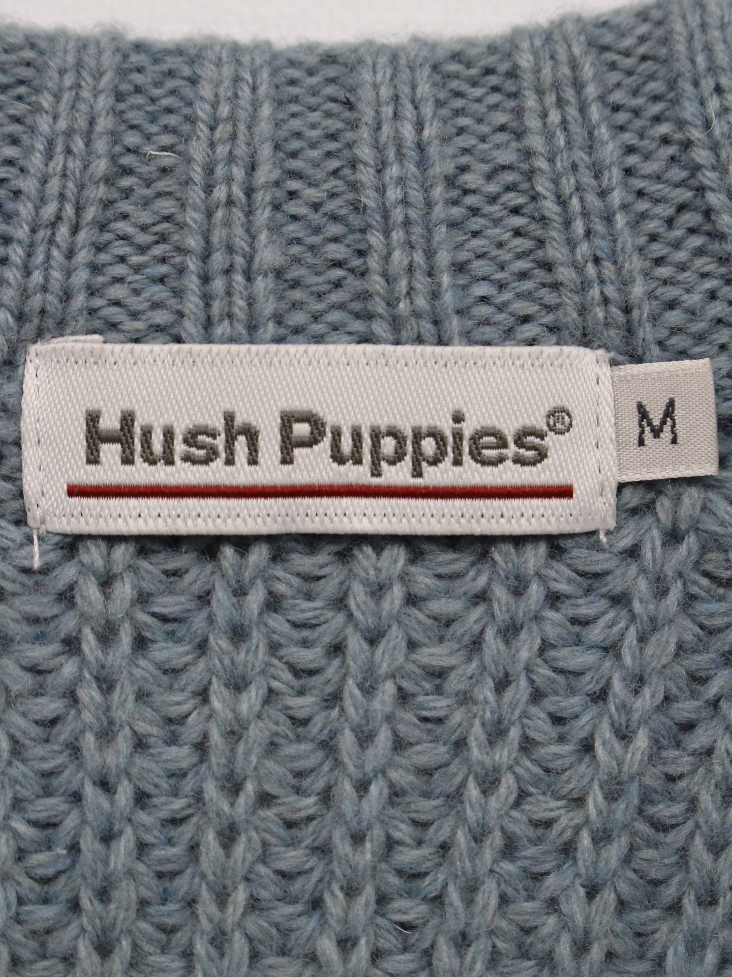 Hush Puppies/ニット/セーター/トップス/ブルー/M
