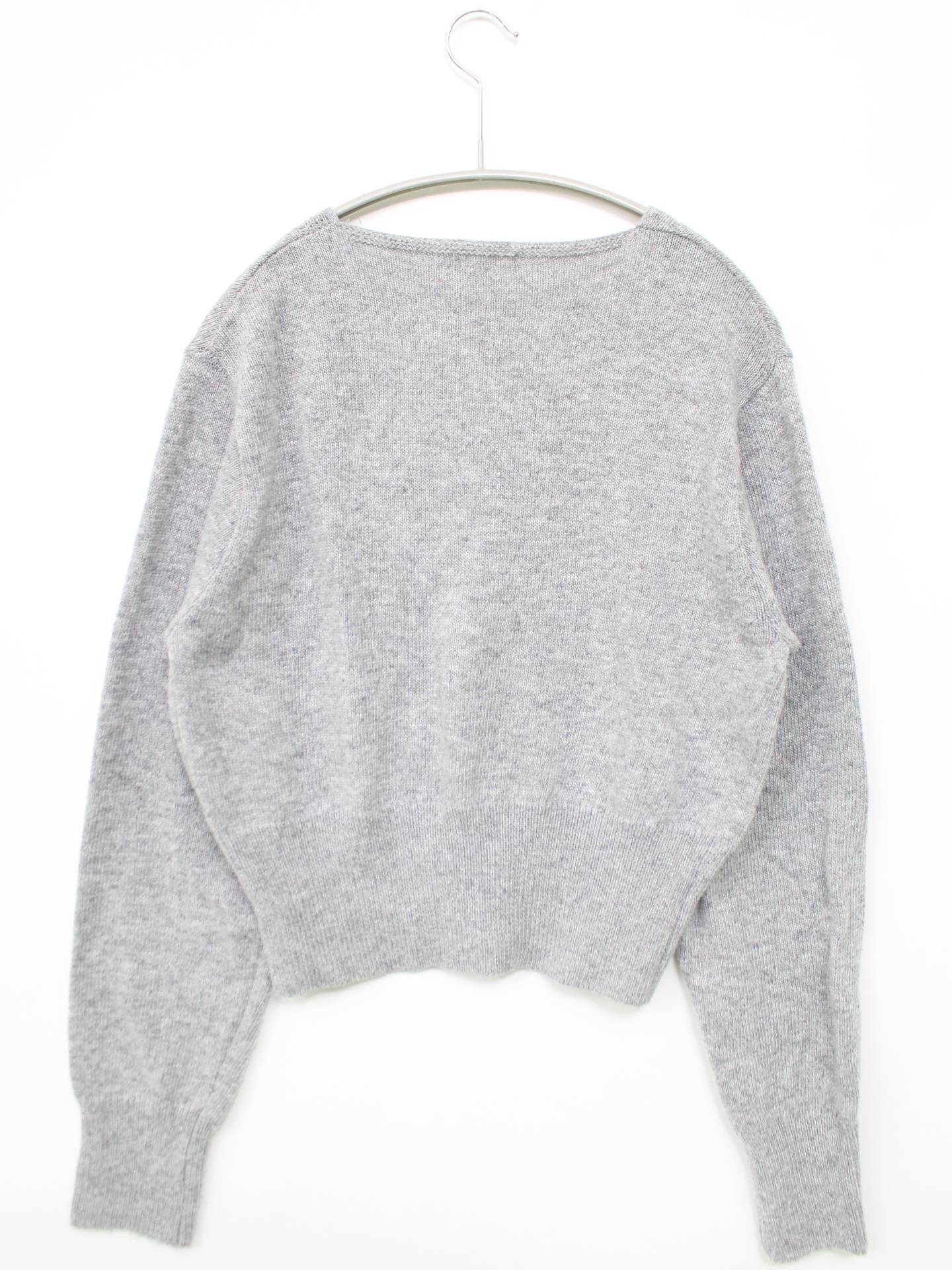 Italy cotton/カーディガン/ボレロ/トップス/グレー