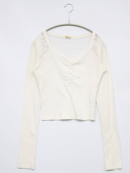 HOLLISTER/ホリスター/Tシャツ/カットソー/トップス/ホワイト/S