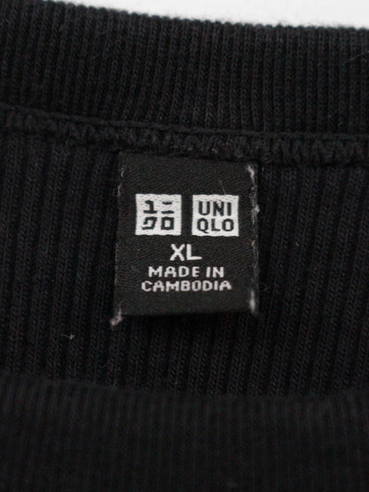 UNIQLO/ユニクロ/Tシャツ/カットソー/トップス/ブラック/XL
