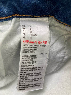 AMERICAN EAGLE/アメリカンイーグル/デニムパンツ/パンツ/ブルー/UK4