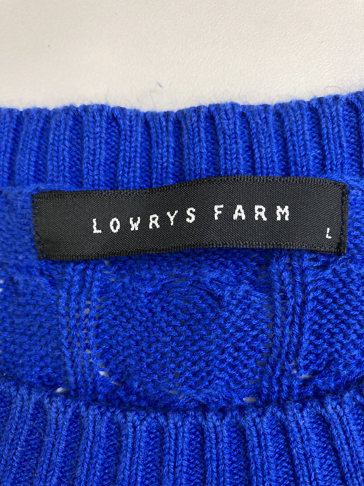 LOWRYS FARM/ローリーズファーム/ニット/セーター/トップス/ブルー/L