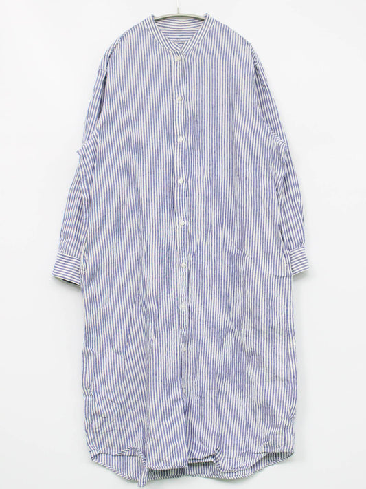 シャツワンピース/ワンピース/ドレス/スカイブルー/M-L