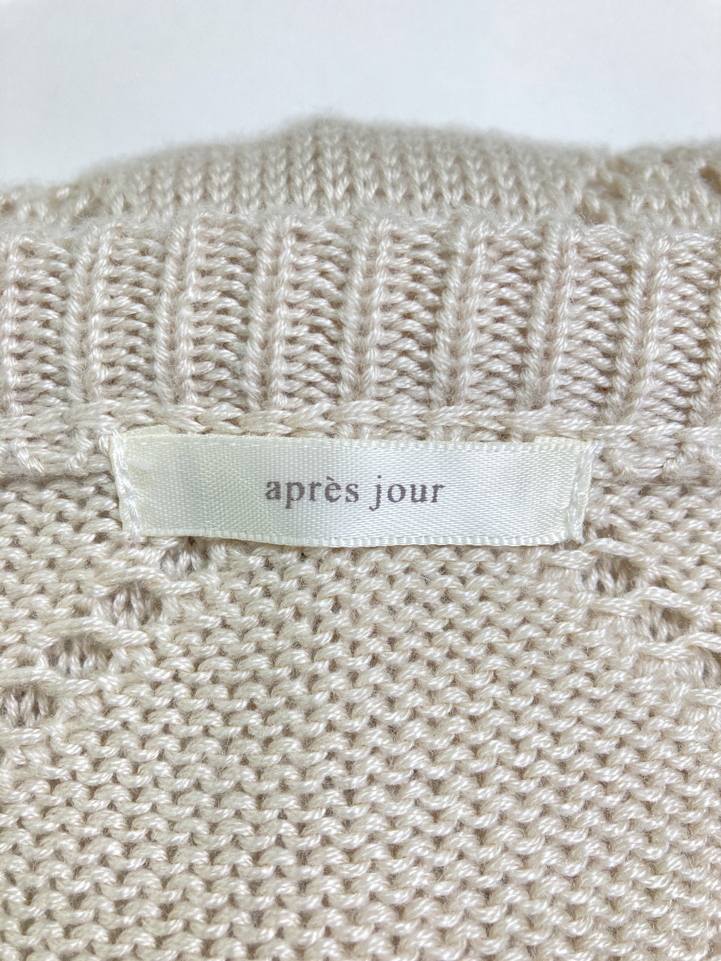 apres jour/アプレジュール/カーディガン/ボレロ/トップス/アイボリー/LL