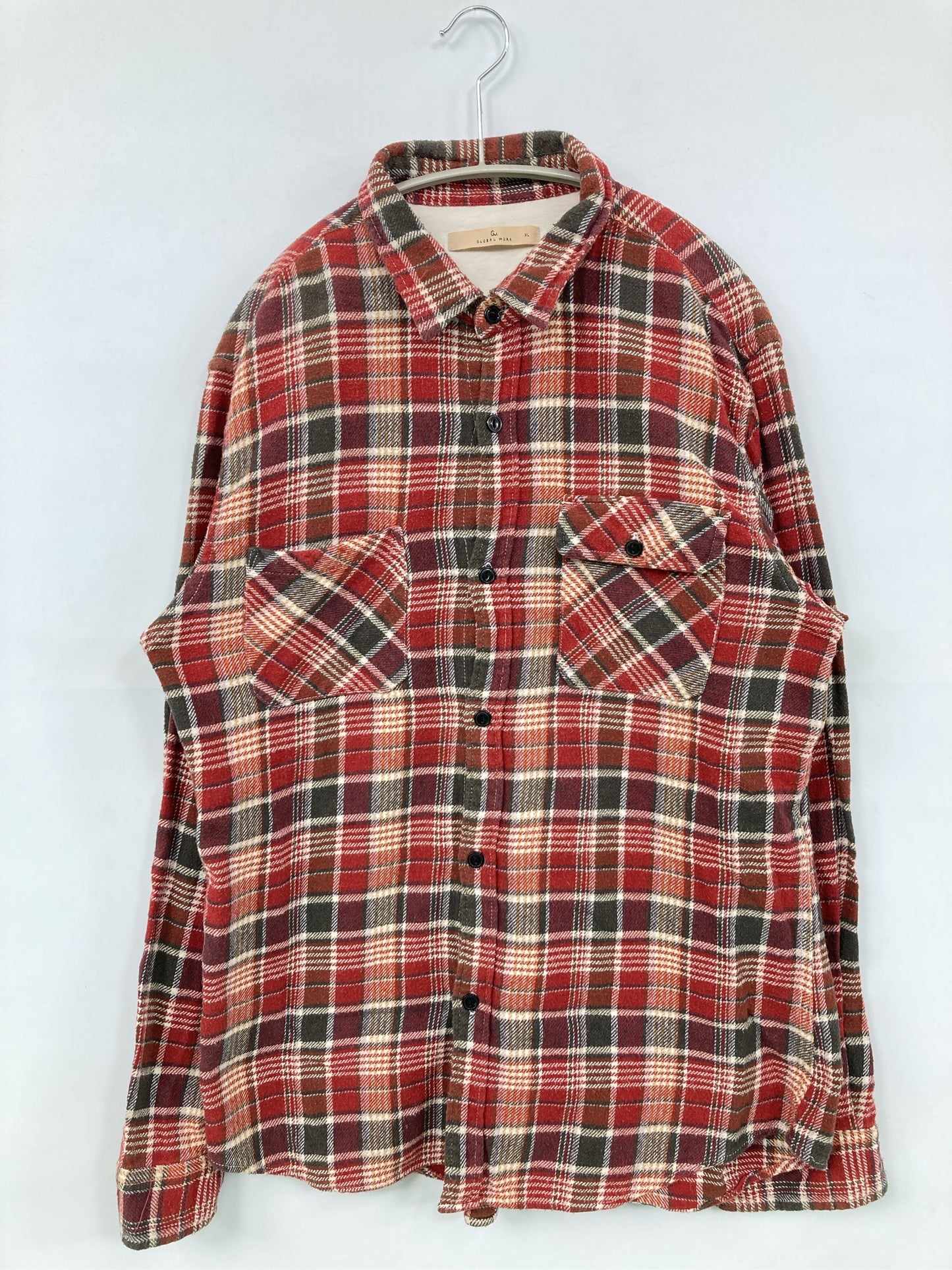 GLOBAL WORK/グローバルワーク/シャツ/ブラウス/トップス/レッド/XL