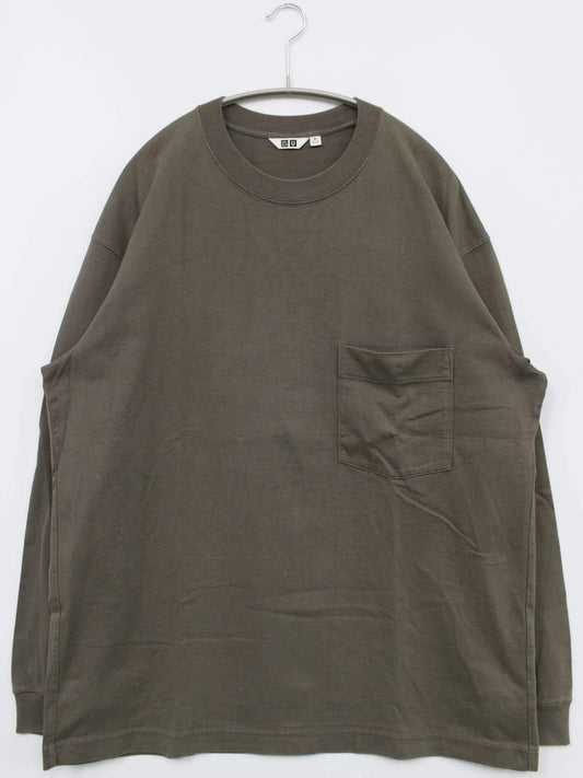 UNIQLO/ユニクロ/Tシャツ/カットソー/トップス/カーキ/XL
