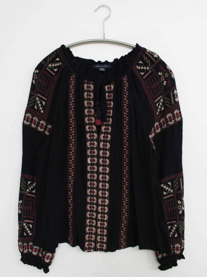 AMERICAN EAGLE/シャツ/ブラウス/トップス/ブラック/M