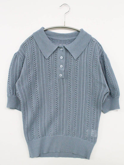 ニット/セーター/トップス/ブルー/F