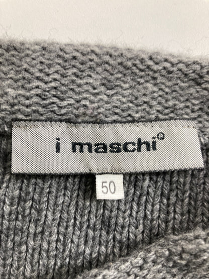 i maschi/ニット/セーター/トップス/グレー/50